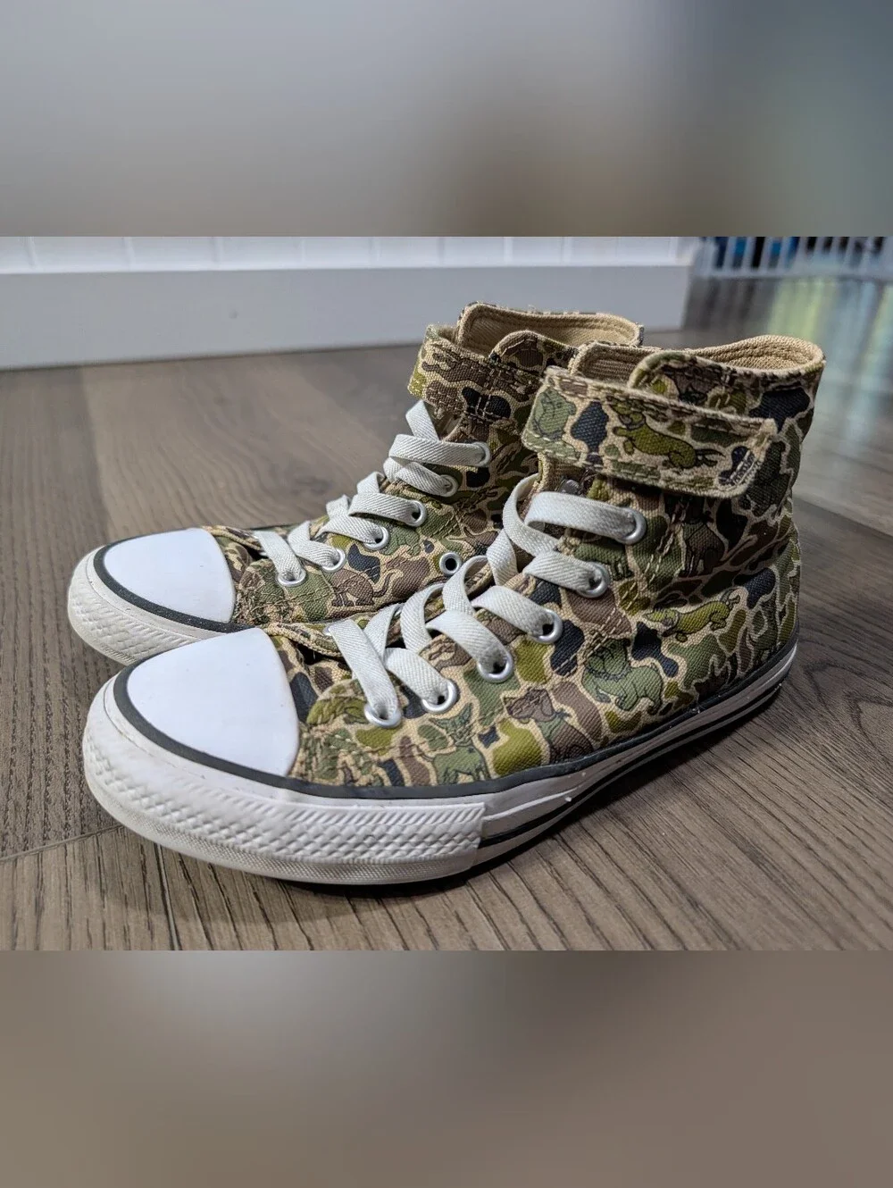 Converse Kids Chuck Taylor All Star Dog Print Duck Camo High Tops